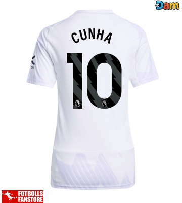 Manchester United Matheus Cunha #10 Bortatröja Dam 2025-26 Kortärmad